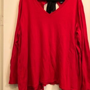 Lane Bryant Long Sleeve Red Sweater.